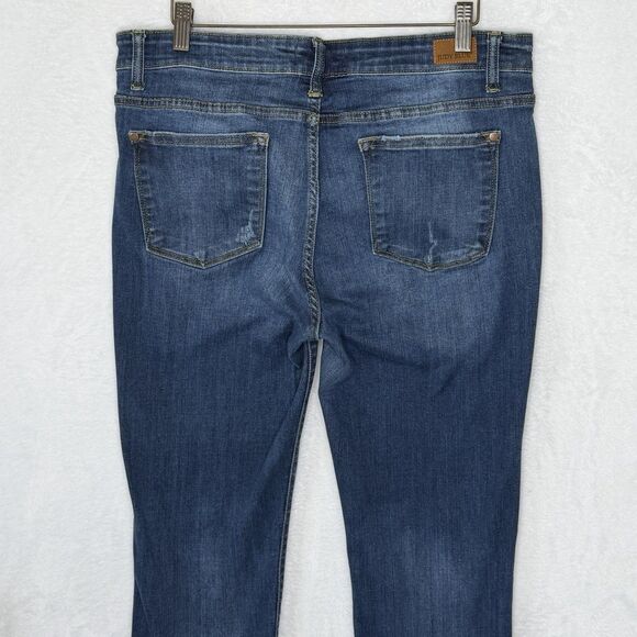 Judy Blue 15/32 (34x26) Relaxed Fit Blue Denim Stretch Jeans Mid Rise JB82102DK - Picture 7 of 15